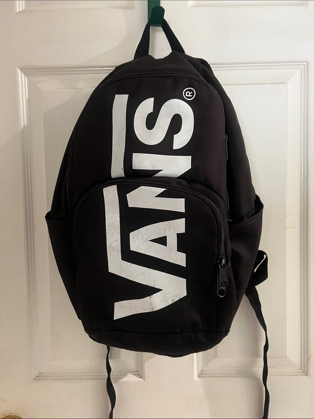 Vans Black Backpack with White Logo - Men's Everyday Pack